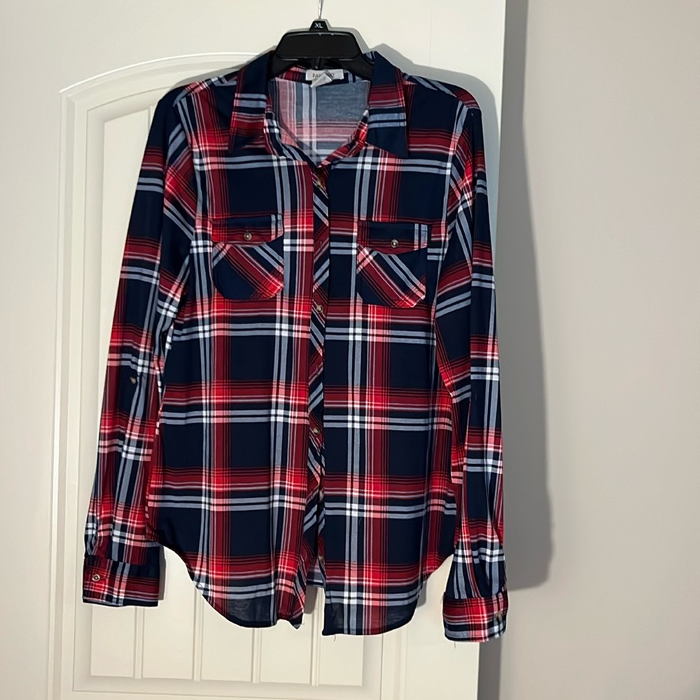 Passport plaid button up shirt